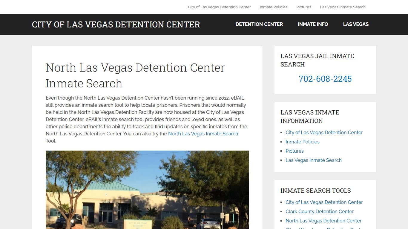 North Las Vegas Detention Center Inmate Search